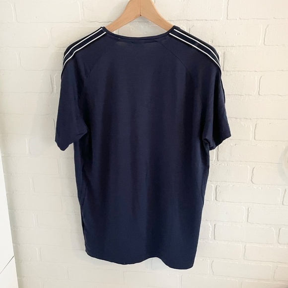 BOSS Hugo Boss Men’s Ring Tee Short sleeve Navy Blue White Stripes Sz M - Picture 7 of 8